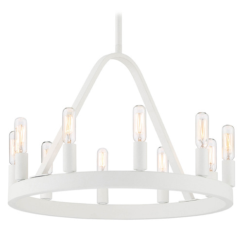 Designers Fountain Lighting Designers Fountain Carousel Matte White Chandelier D254C-10CH-MW