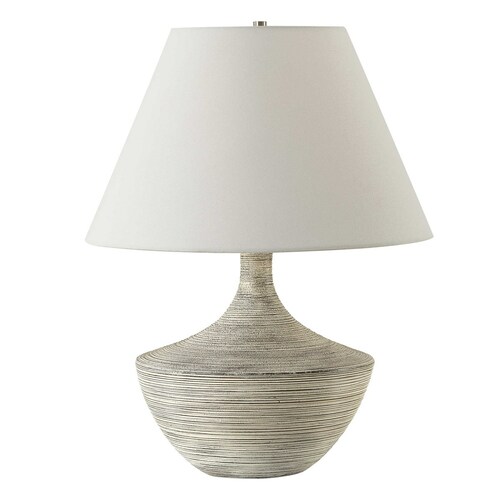 Uttermost Lighting The Uttermost Company Carafe Ivory & Brushed Nickel Table Lamp with Coolie Shade 30371-1