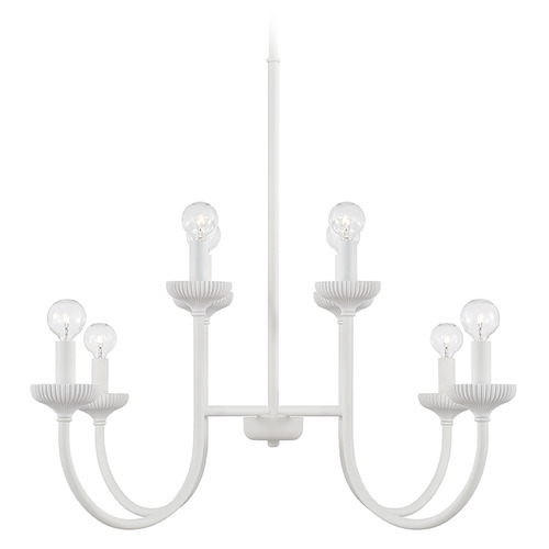 Capital Lighting Mallory Chandelier in Ceramic White by Capital Lighting 456181CE