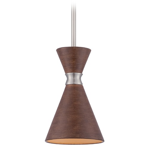 George Kovacs Lighting Conic Mini Pendant in Brushed Nickel by George Kovacs P1821-651