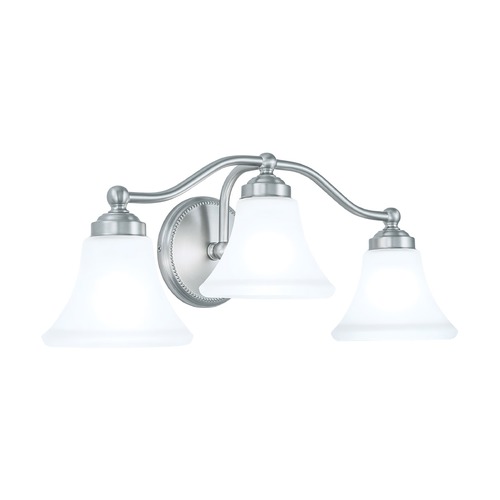 Norwell Lighting Soleil Brush Nickel Bathroom Light 9663-BN-FL