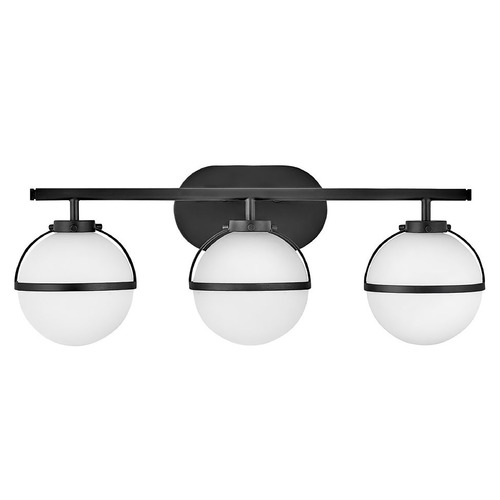 Hinkley Hollis 3-Light in Black LED Bath Light by Hinkley Lighting 5663BK-LL