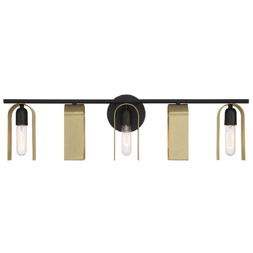Designers Fountain Lighting Designers Fountain U Turn Matte Black Bathroom Light D263M-5B-MB