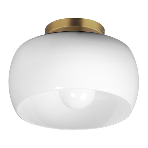 Maxim Lighting Maxim Lighting Glazed Natural Aged Brass Flushmount Light 26149WTNAB