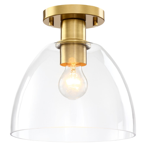 Designers Fountain Lighting Designers Fountain Indigo Brushed Gold Semi-Flushmount Light D312M-SF-BG