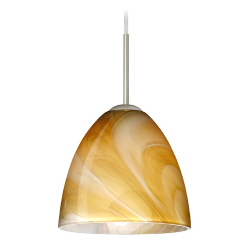 Besa Lighting Besa Lighting Vila Satin Nickel LED Mini-Pendant Light 1JT-4470HN-LED-SN