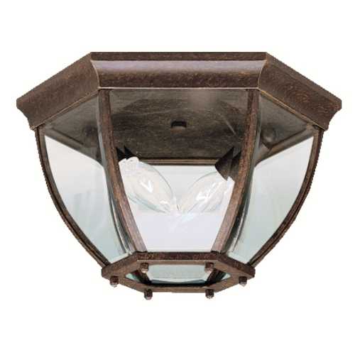 Kichler Lighting Barrie 12-Inch Outdoor Flush Mount in Tannery Bronze by Kichler Lighting 9886TZ