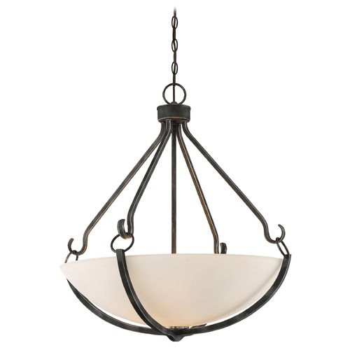 Nuvo Lighting Sherwood Iron Black & Brushed Nickel Pendant by Nuvo Lighting 60/6125