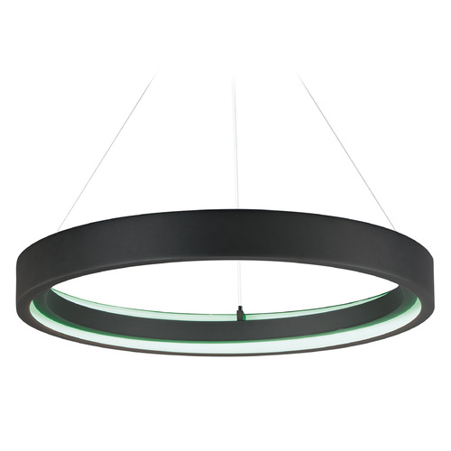 ET2 Lighting iCorona WiZ 36-Inch LED Pendant in Black by ET2 Lighting E35106-BK