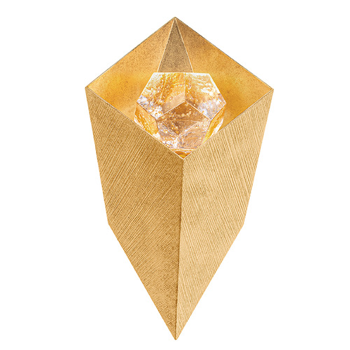 Corbett Lighting Corbett Lighting Noz Nozawa Conch Vintage Gold Leaf LED Sconce 467-01-VGL