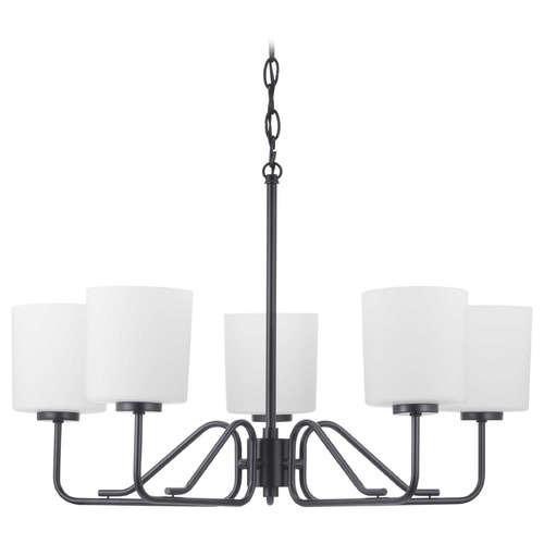 Progress Lighting Tobin Black 5-Light Chandelier by Progress Lighting P400182-031