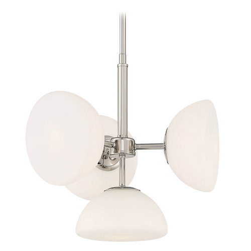 Designers Fountain Lighting Designers Fountain Zio Polished Nickel Chandelier D270H-4CH-PN