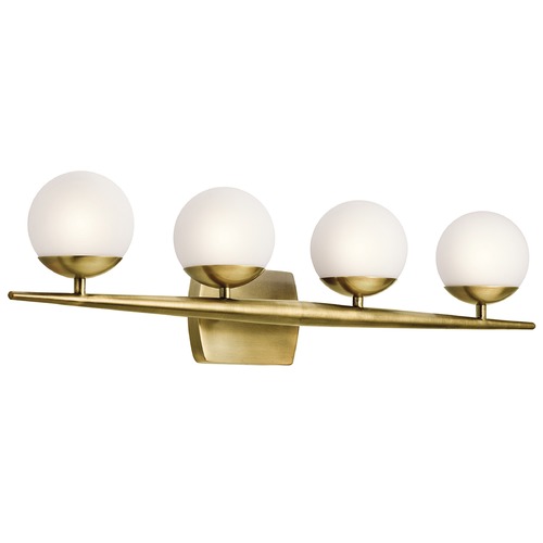 Kichler Lighting Jasper 32.25-Inch Vanity Light in Natural Brass by Kichler Lighting 45583NBR