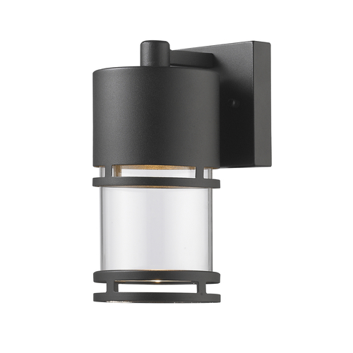 Z-Lite Luminata Black LED Outdoor Wall Light by Z-Lite 553S-BK-LED