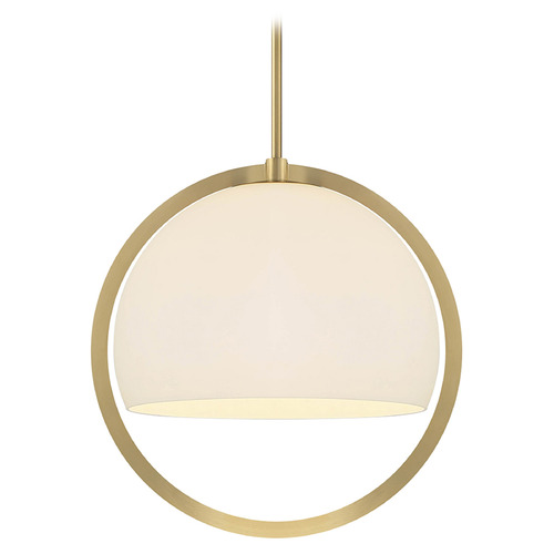 Designers Fountain Lighting Designers Fountain Eterna Brushed Gold Pendant Light with Bowl / Dome Shade D274M-16P-BG