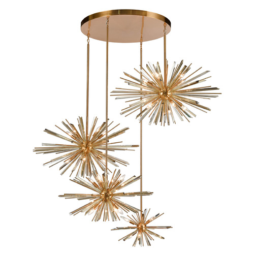 Avenue Lighting Palisades Collection Chandelier in Brass by Avenue Lighting HF8404-AB