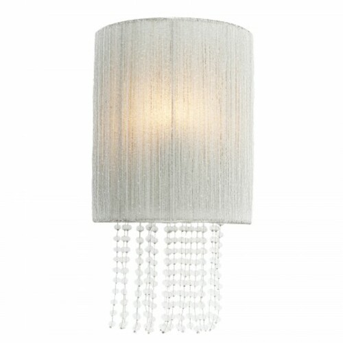 Metropolitan Lighting Crystal Reign Crystal Wall Sconce in Polished Nickel by Metropolitan N1510-613
