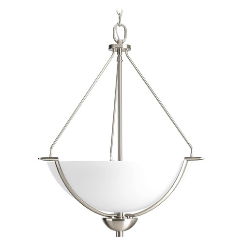 Progress Lighting Bravo Pendant in Brushed Nickel by Progress Lighting P3912-09