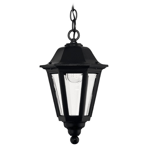 Hinkley Outdoor Hanging Light with Clear Glass in Black by Hinkley Lighting 1412BK