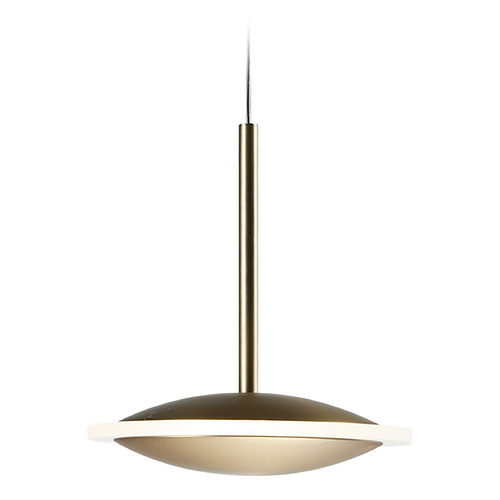 ET2 Lighting Saucer 7-Inch LED Mini Pendant in Black & Gold by ET2 Lighting E21541-90BKGLD
