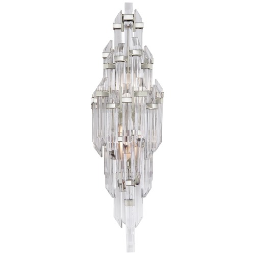 Visual Comfort Signature Collection Suzanne Kasler Adele Sconce in Polished Nickel by Visual Comfort Signature SK2404PNCA