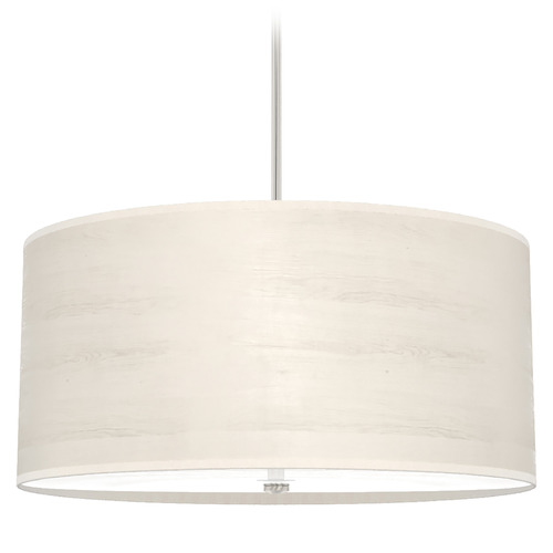 Hunter Fan Company Hunter Fan Company Solhaven Brushed Nickel Pendant Light with Drum Shade 19383