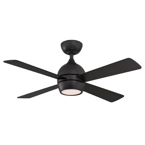Fanimation Fans Fanimation Fans Kwad 44 Black LED Ceiling Fan with Light FP7644BL