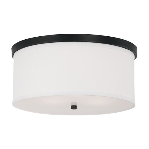 Capital Lighting Midtown 15.75-Inch Flush Mount in Matte Black by Capital Lighting 2015MB-480