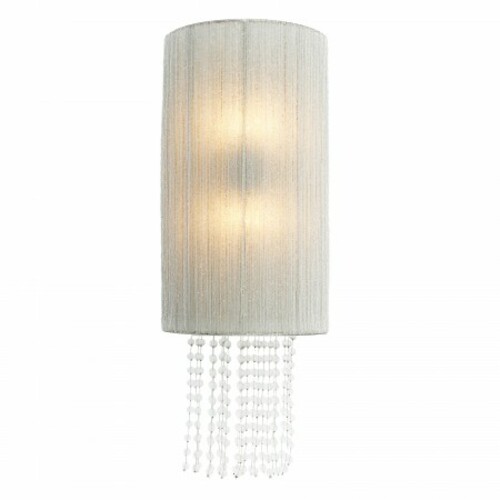 Metropolitan Lighting Crystal Reign 2-Light Wall Sconce in Polished Nickel by Metropolitan N1511-613