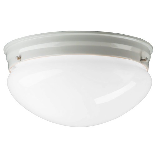 Design Classics Lighting 8-Inch White Flushmount Ceiling Light 29624