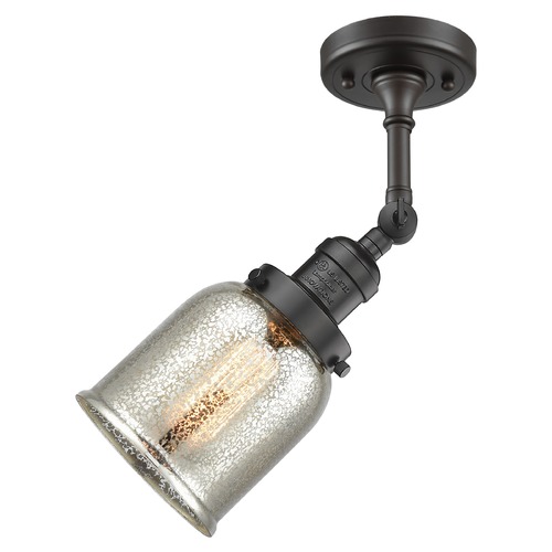 Innovations Lighting Small Bell Oil Rubbed Bronze Semi-Flush Mount by Innovations Lighting 201F-OB-G58