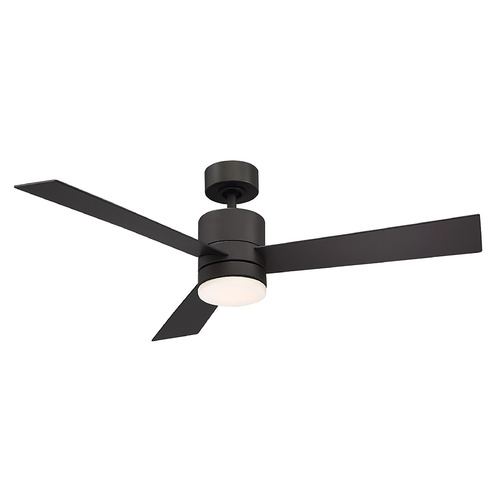 Modern Forms by WAC Lighting Modern Forms Axis Matte Black LED Ceiling Fan with Light FR-W1803-52L-27-MB