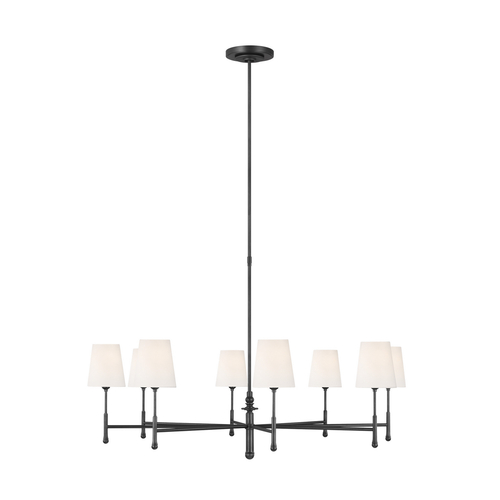 Visual Comfort Studio Collection Thomas O'Brien 48-Inch Capri Aged Iron Chandeliers by Visual Comfort Studio TC1028AI