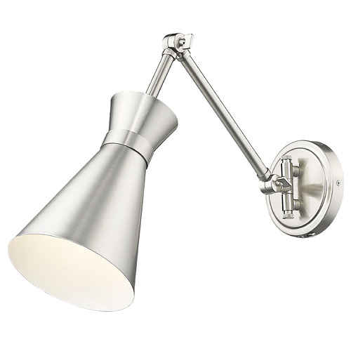 Z-Lite Z-Lite Soriano Brushed Nickel Plug and Cord Wall Lamp 351S-BN