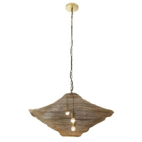 Metropolitan Lighting Marseille 3-Light Pendant in Antique Brass by Metropolitan Lighting N1764-752