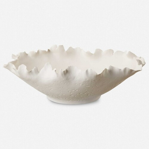 Uttermost Lighting The Uttermost Company Matthew Williams Blossom Matte Off-White Bowl 18154
