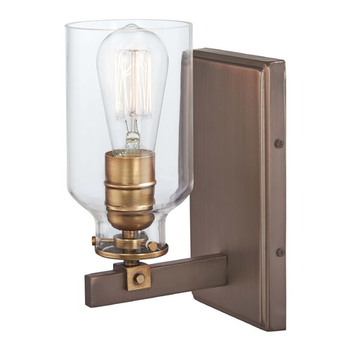 Minka Lavery Edison Bulb Sconce Bronze with Gold Highlights 5-Inch by Minka Lavery 3551-588