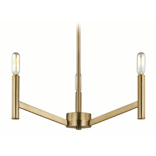 Visual Comfort Studio Collection Visual Comfort Studio Collection Vector Satin Brass Chandelier 3124303-848