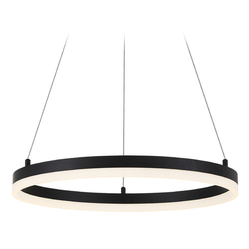 George Kovacs Lighting Recovery 19.50-Inch LED Ring Pendant in Coal by George Kovacs P1910-66A-L