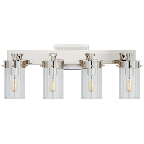 Visual Comfort Signature Collection Thomas OBrien Marais Bath Bar in Polished Nickel by Visual Comfort Signature TOB2316PNCG