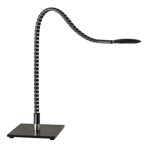 Adesso Home Lighting Adesso Home Hans Nopper Natrix Black with Brushed Steel Accents LED Desk Lamp AD9120-01