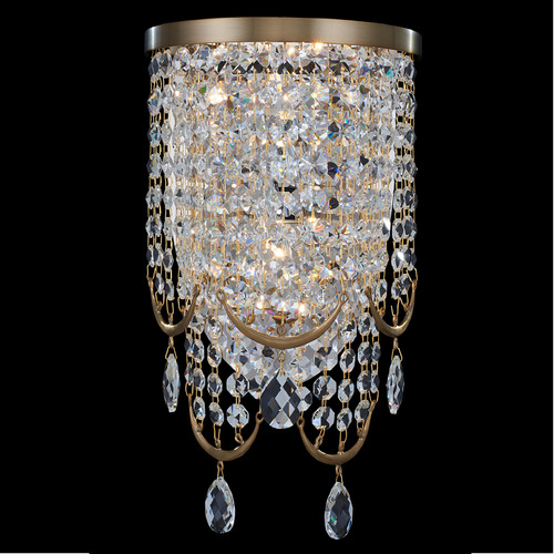 Allegri Lighting Allegri Crystal Vezzo Winter Brass Sconce 039621-044-FR001