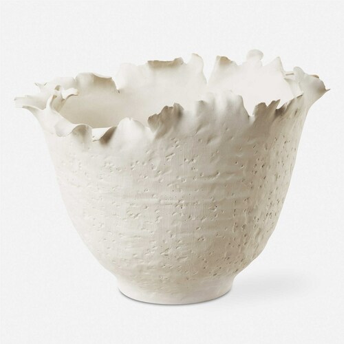 Uttermost Lighting The Uttermost Company Matthew Williams Blossom Matte Off-White Bowl 18155