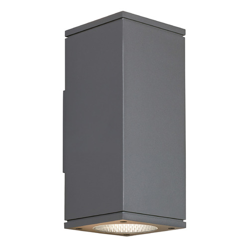 Visual Comfort Modern Collection Sean Lavin Tegel 12-Inch 4000K 10-Deg Up & Down LED Outdoor Light in Charcoal by VC Modern 700OWTEG84012NNCHUDUNV