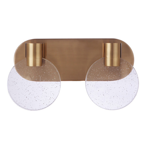 Craftmade Lighting Glisten 13.50-Inch LED Bath Light in Satin Brass by Craftmade Lighting 15114SB-LED