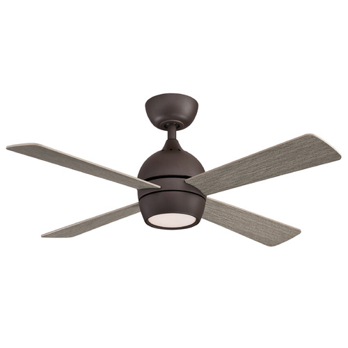 Fanimation Fans Fanimation Fans Kwad 44 Matte Greige LED Ceiling Fan with Light FP7644GR