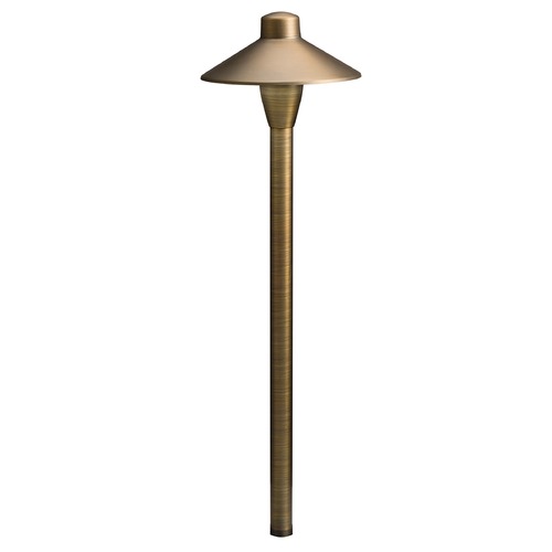Kichler Lighting 12V Brass 6.75-Inch Dome Centennial Brass Path Light by Kichler Lighting 15478CBR