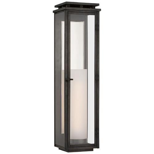 Visual Comfort Signature Collection Chapman & Myers Cheshire Tall Lantern in Aged Iron by Visual Comfort Signature CHO2607AICG