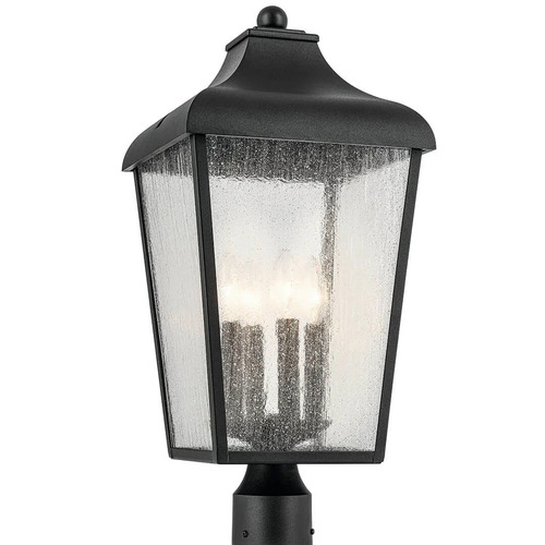 Kichler Lighting Forestdale Outdoor Post Light in Textured Black by Kichler Lighting 49739BKT