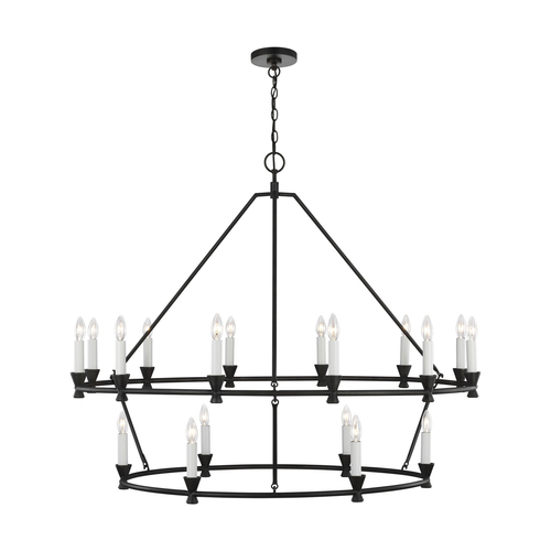 Visual Comfort Studio Collection Chapman & Meyers 49.13-Inch Keystone Aged Iron Chandelier by Visual Comfort Studio CC11818AI
